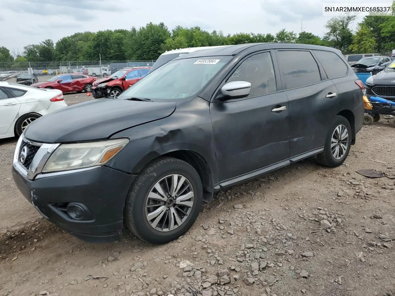 2014 Nissan Pathfinder S VIN: 5N1AR2MMXEC685337 Lot: 64852584