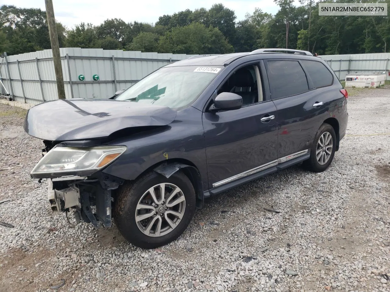 2014 Nissan Pathfinder S VIN: 5N1AR2MN8EC652779 Lot: 65131264