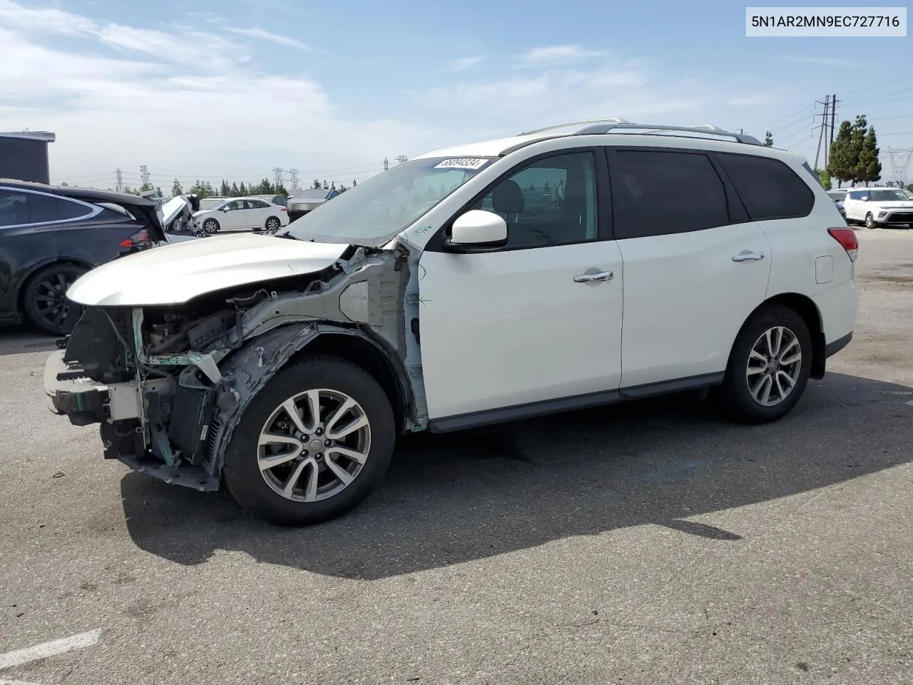 2014 Nissan Pathfinder S VIN: 5N1AR2MN9EC727716 Lot: 66094334