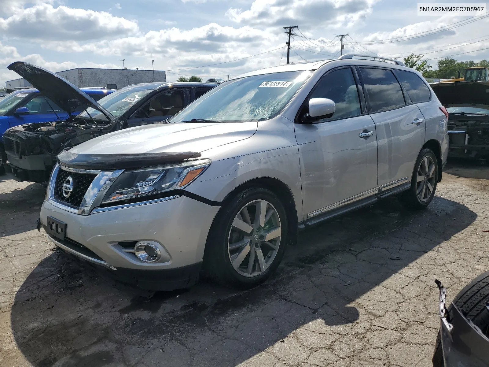 2014 Nissan Pathfinder S VIN: 5N1AR2MM2EC705967 Lot: 66123914