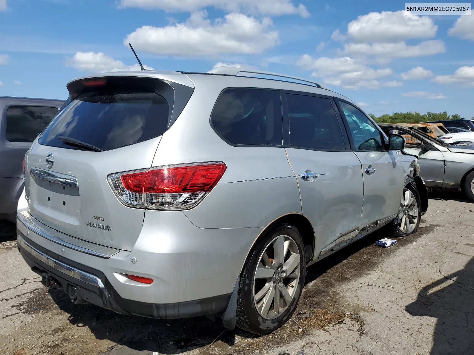 2014 Nissan Pathfinder S VIN: 5N1AR2MM2EC705967 Lot: 66123914