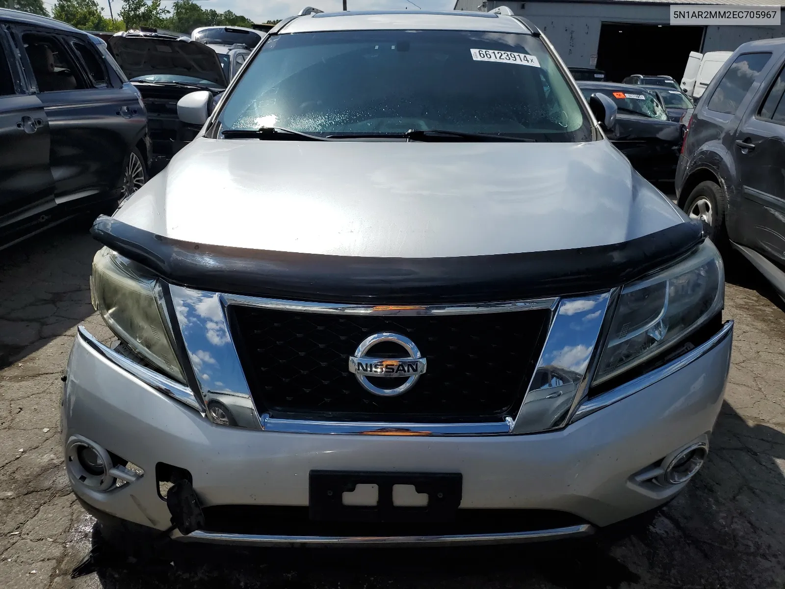 2014 Nissan Pathfinder S VIN: 5N1AR2MM2EC705967 Lot: 66123914