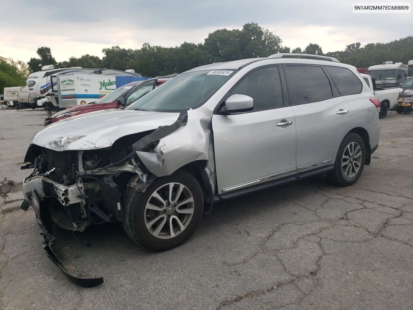 2014 Nissan Pathfinder S VIN: 5N1AR2MM7EC688809 Lot: 66508424