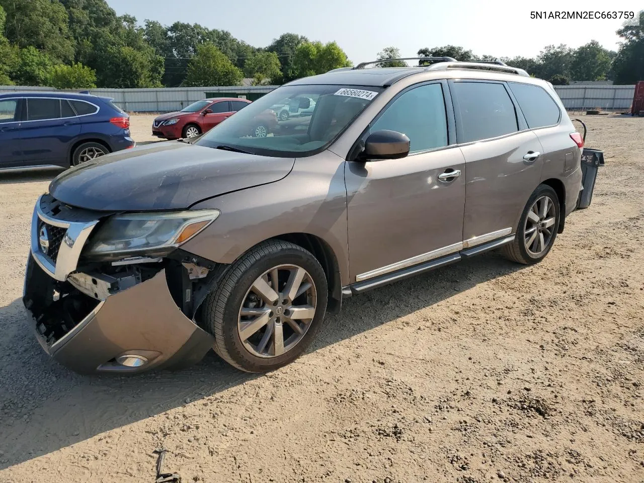 2014 Nissan Pathfinder S VIN: 5N1AR2MN2EC663759 Lot: 66560274