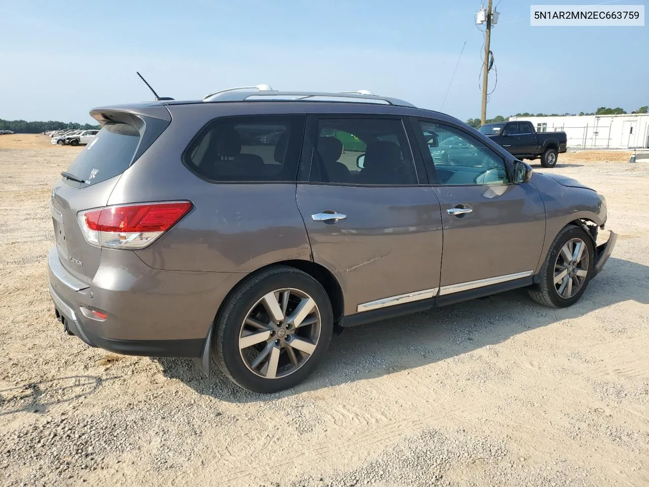 2014 Nissan Pathfinder S VIN: 5N1AR2MN2EC663759 Lot: 66560274