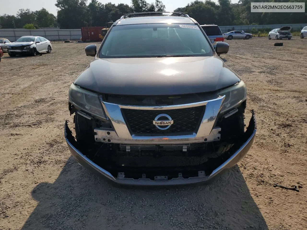 2014 Nissan Pathfinder S VIN: 5N1AR2MN2EC663759 Lot: 66560274