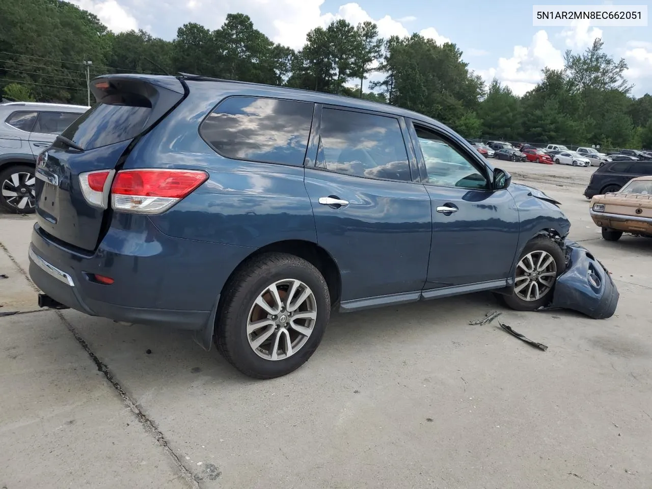 2014 Nissan Pathfinder S VIN: 5N1AR2MN8EC662051 Lot: 67343814