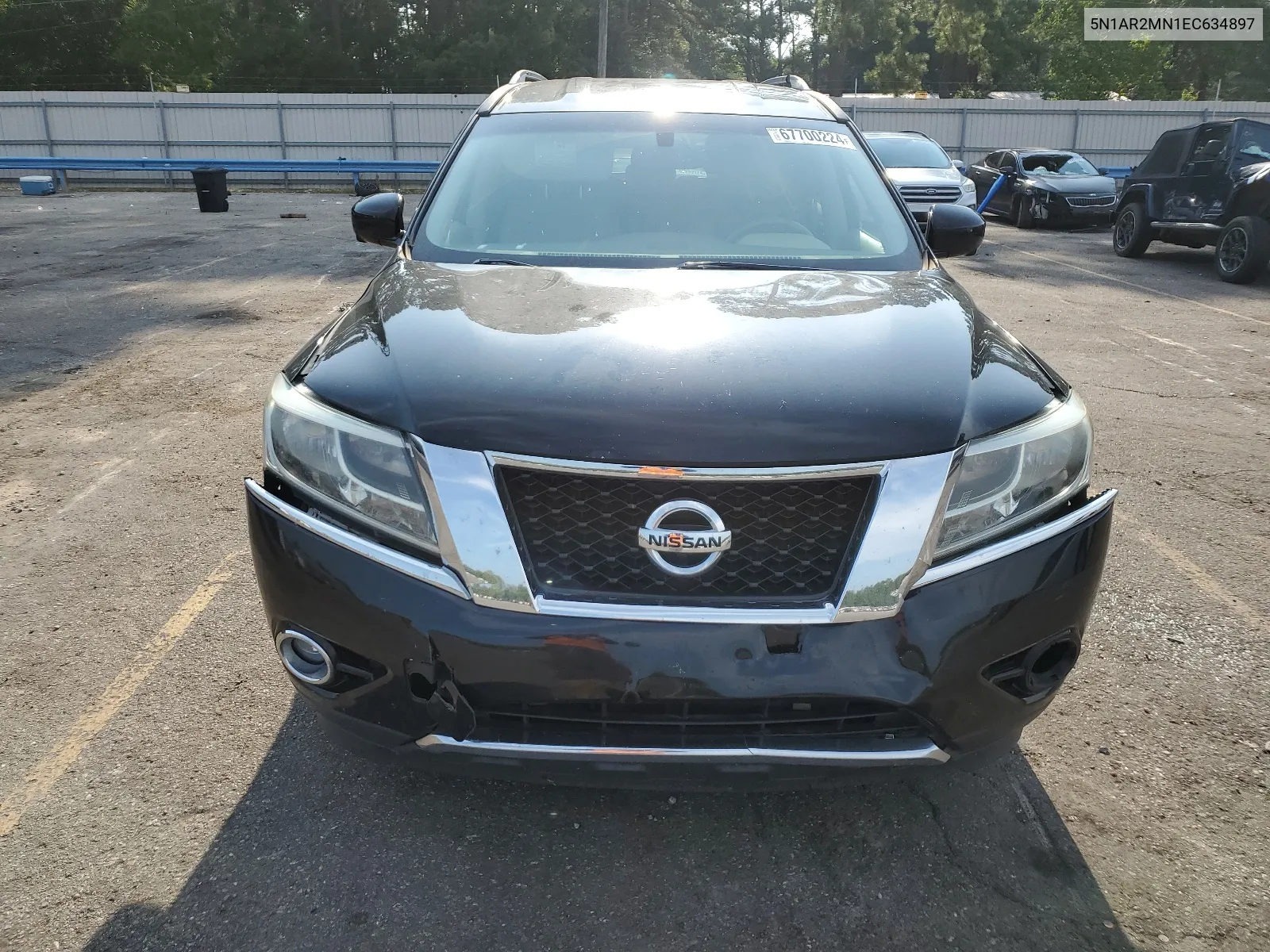 2014 Nissan Pathfinder S VIN: 5N1AR2MN1EC634897 Lot: 67700224