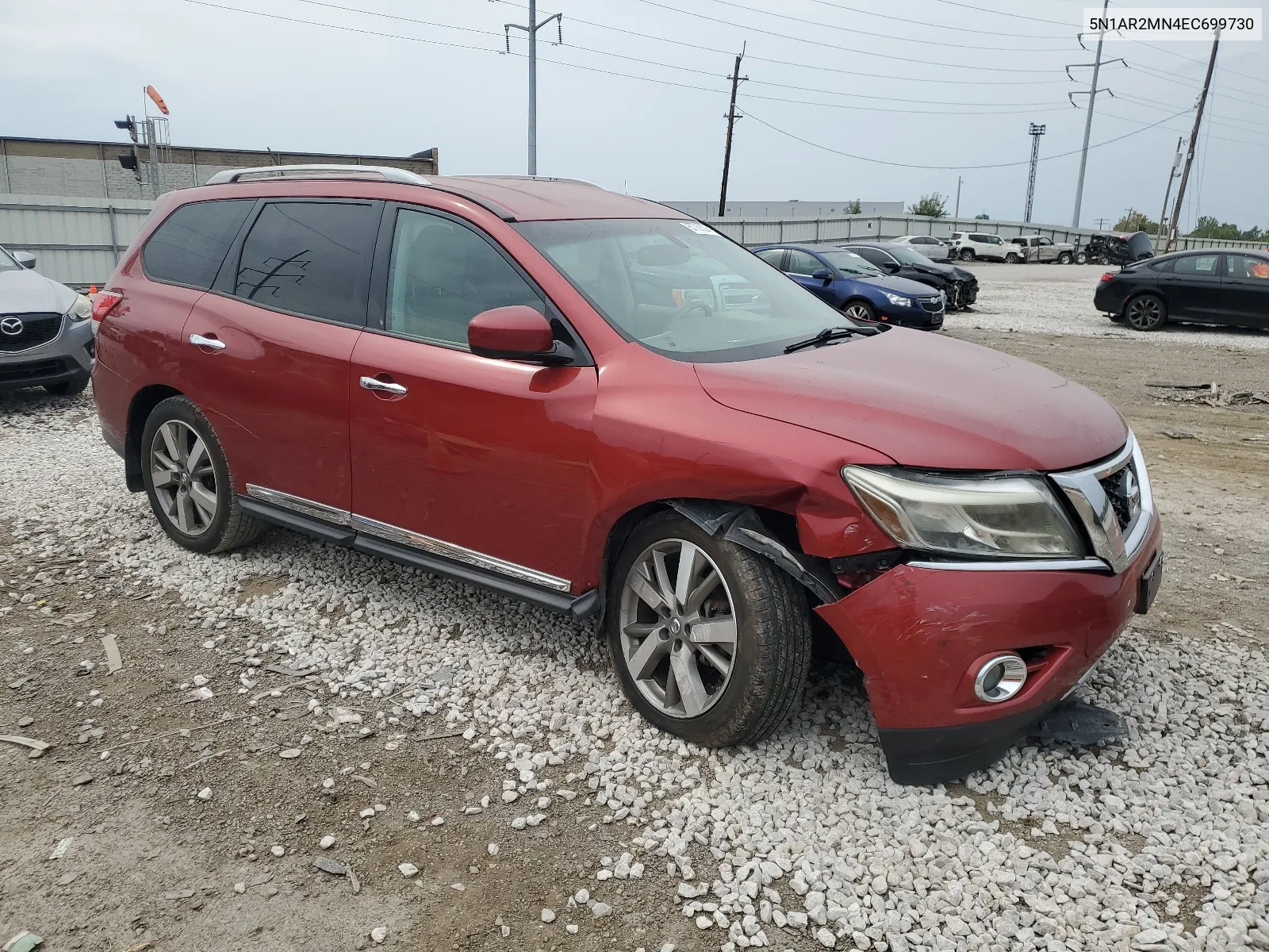 2014 Nissan Pathfinder S VIN: 5N1AR2MN4EC699730 Lot: 67788294