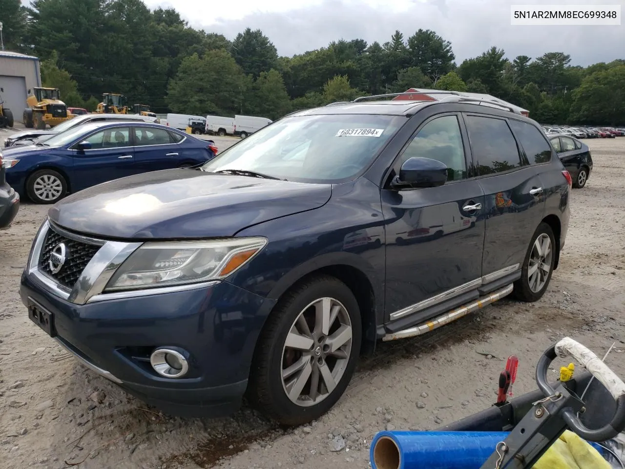 2014 Nissan Pathfinder S VIN: 5N1AR2MM8EC699348 Lot: 68317894