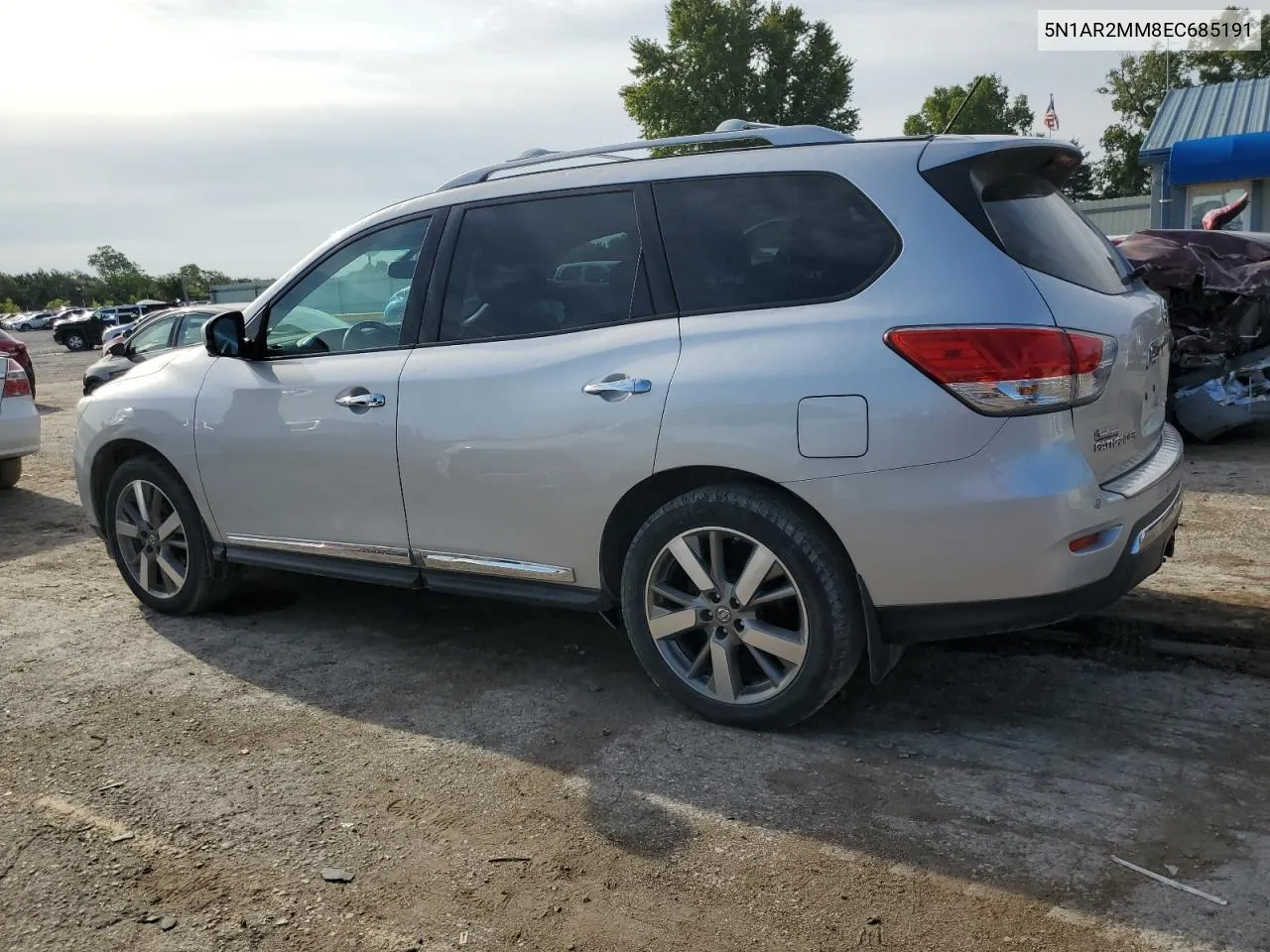 2014 Nissan Pathfinder S VIN: 5N1AR2MM8EC685191 Lot: 68454184