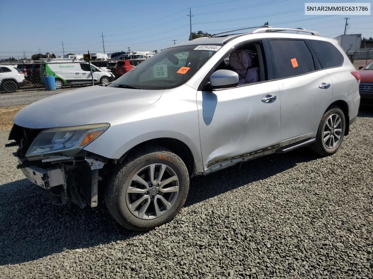 2014 Nissan Pathfinder S VIN: 5N1AR2MM0EC631786 Lot: 69284544