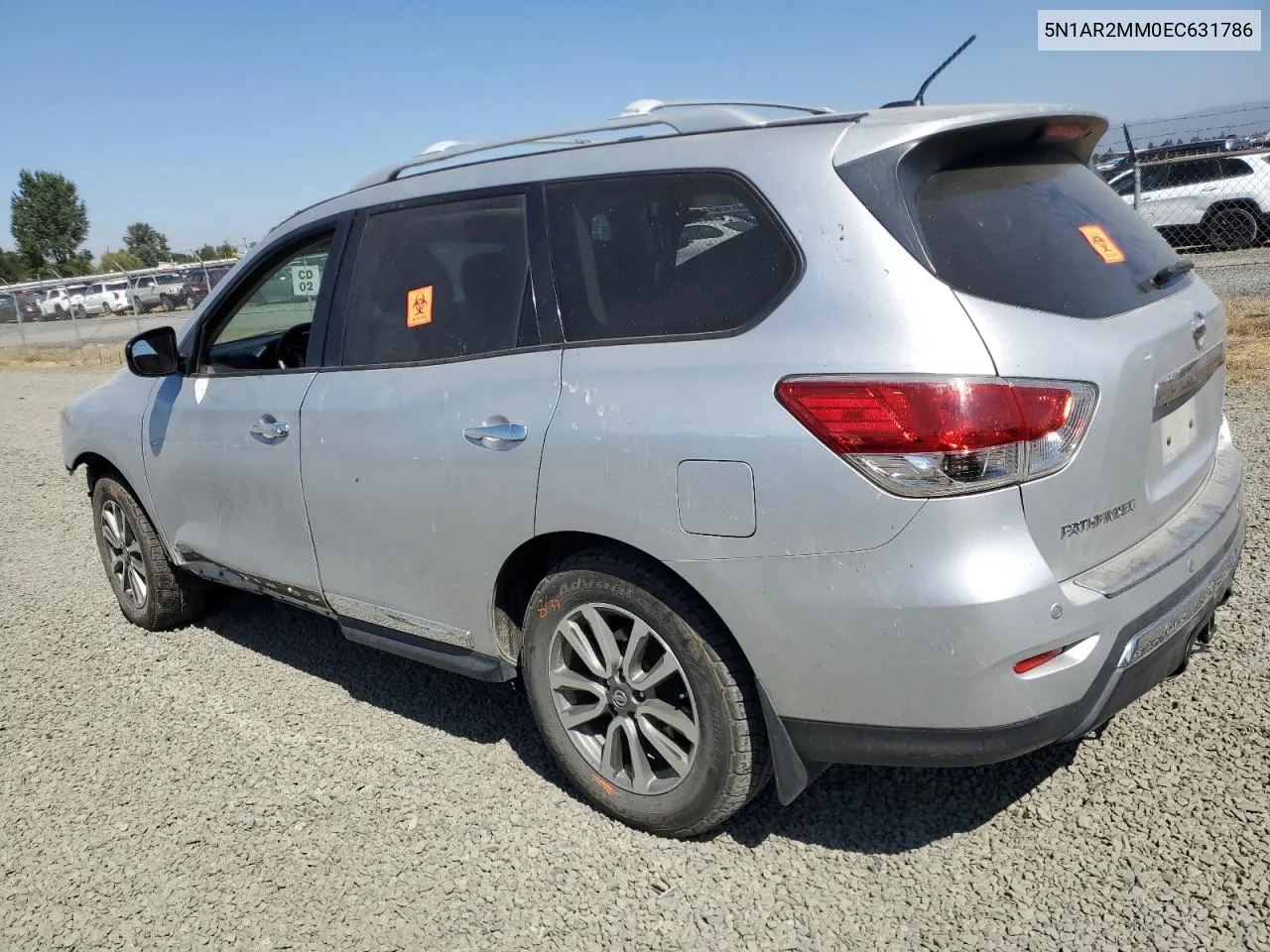 2014 Nissan Pathfinder S VIN: 5N1AR2MM0EC631786 Lot: 69284544