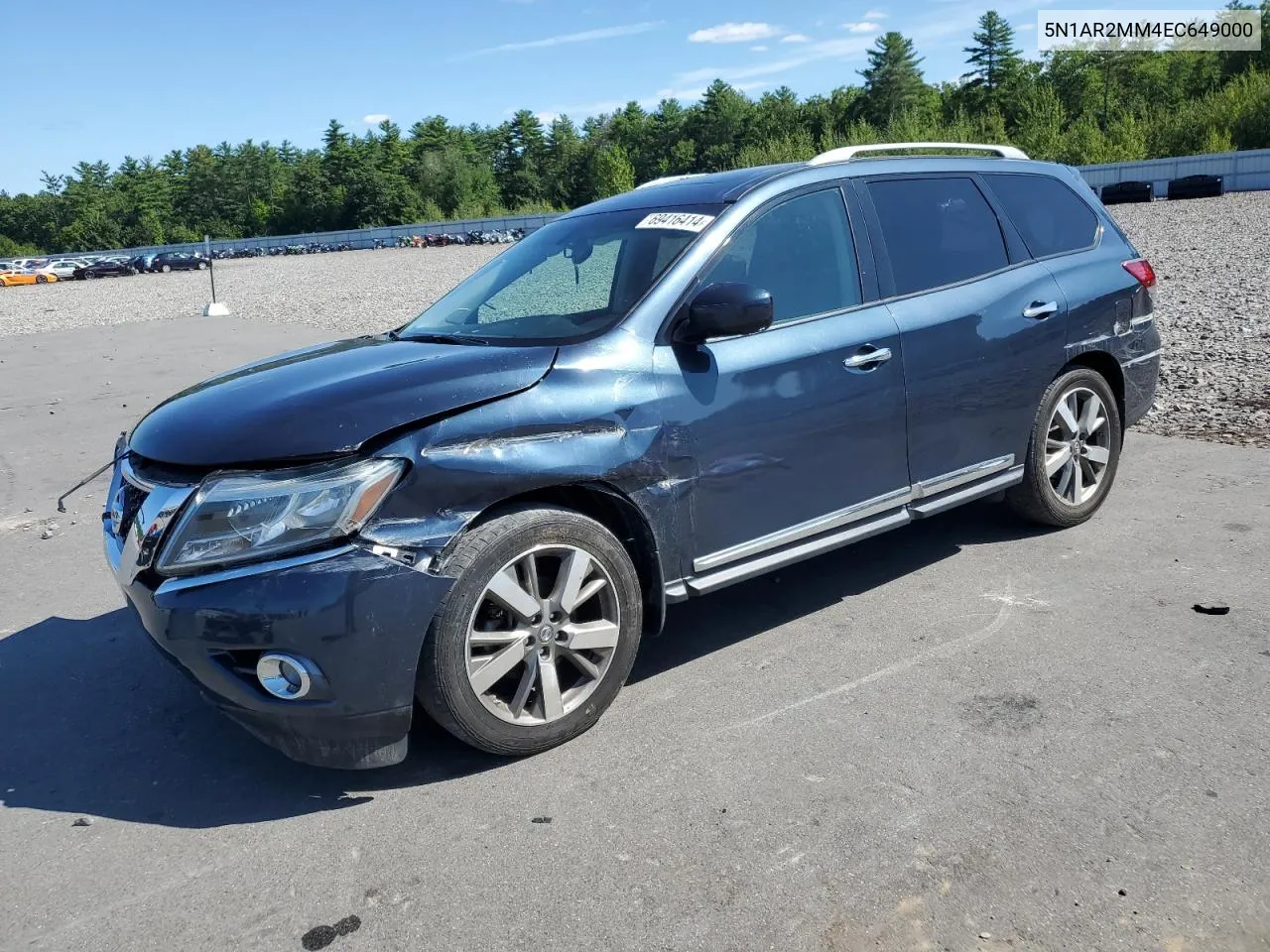 2014 Nissan Pathfinder S VIN: 5N1AR2MM4EC649000 Lot: 69416414