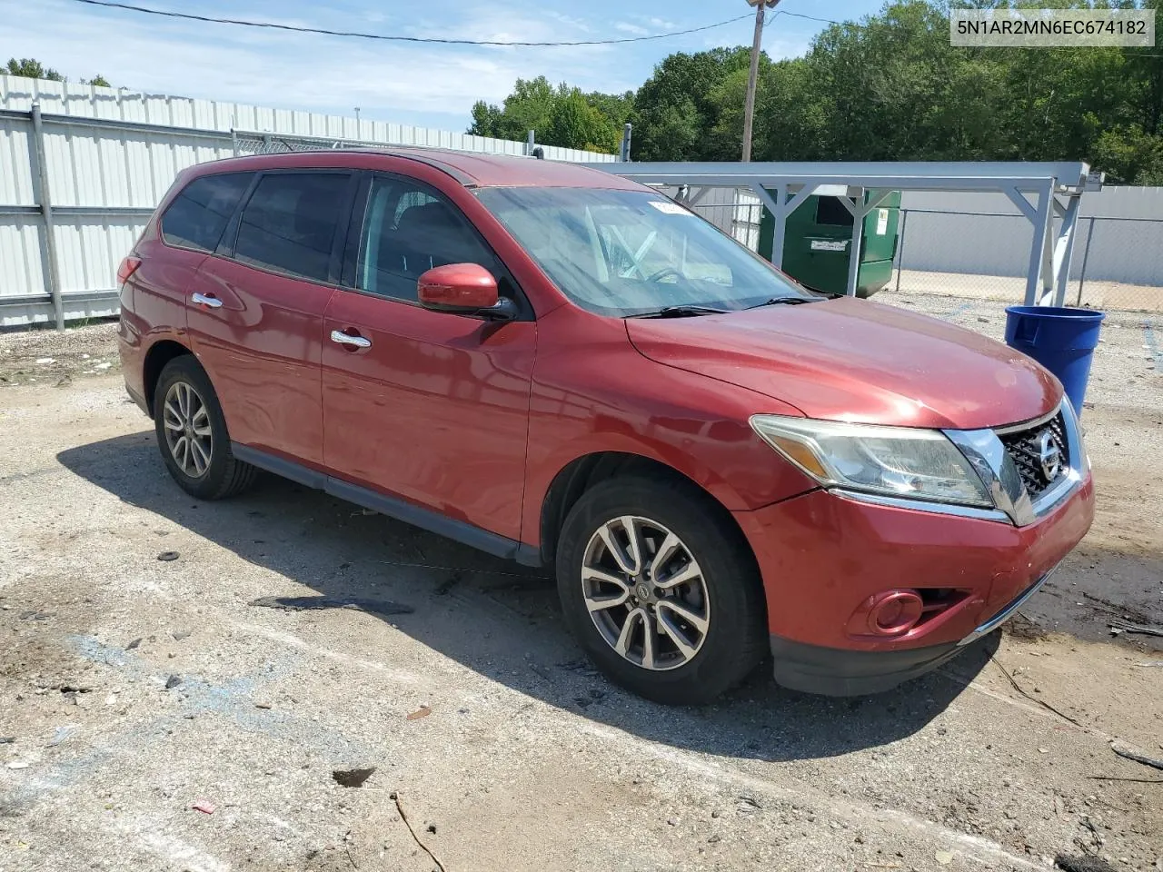 2014 Nissan Pathfinder S VIN: 5N1AR2MN6EC674182 Lot: 69523614