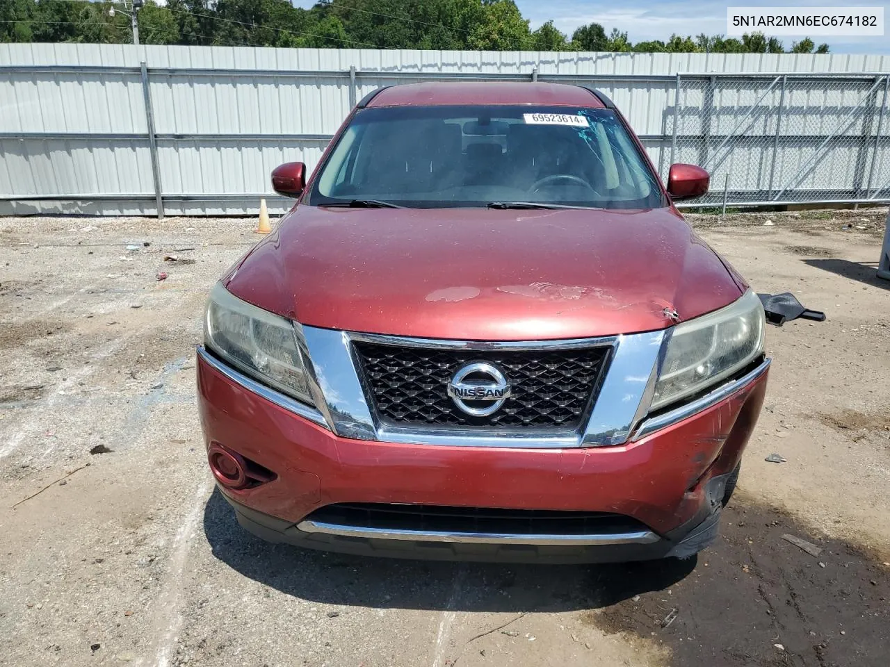 2014 Nissan Pathfinder S VIN: 5N1AR2MN6EC674182 Lot: 69523614