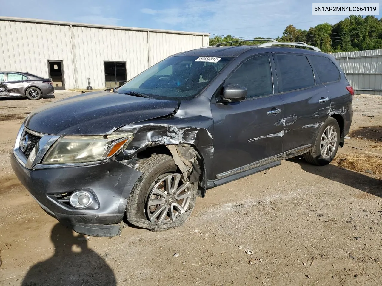 2014 Nissan Pathfinder S VIN: 5N1AR2MN4EC664119 Lot: 69584014