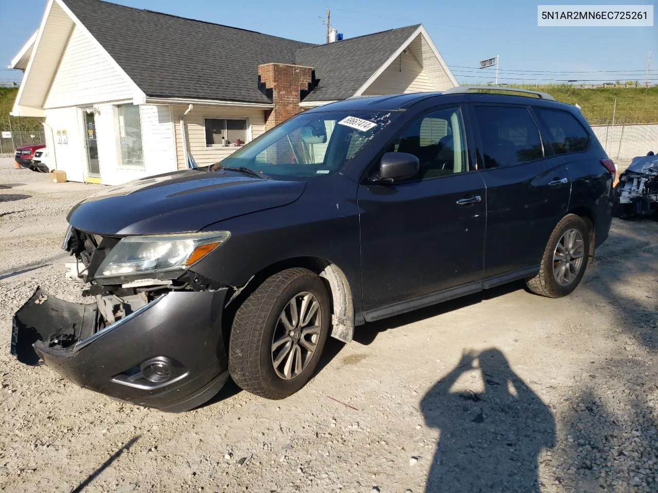 2014 Nissan Pathfinder S VIN: 5N1AR2MN6EC725261 Lot: 69661414