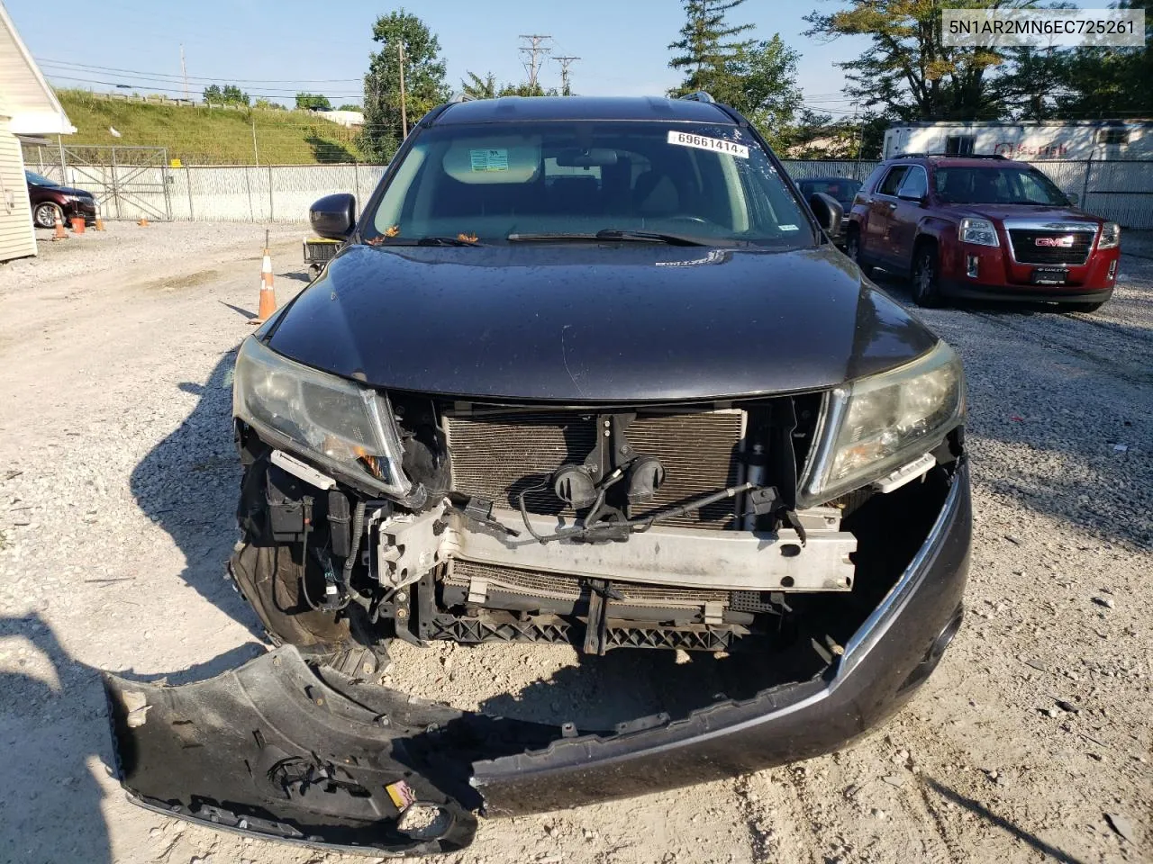 2014 Nissan Pathfinder S VIN: 5N1AR2MN6EC725261 Lot: 69661414