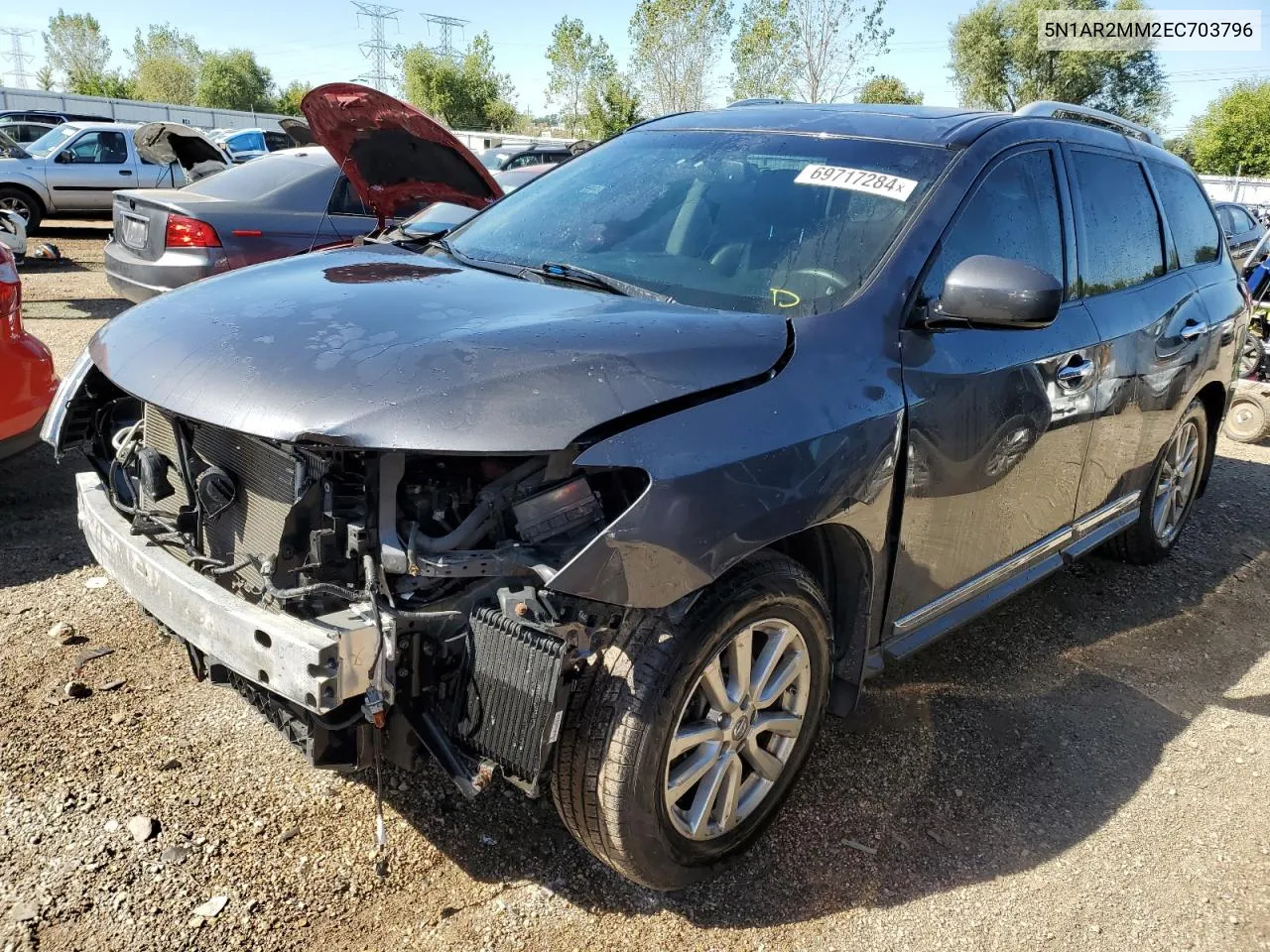 2014 Nissan Pathfinder S VIN: 5N1AR2MM2EC703796 Lot: 69717284