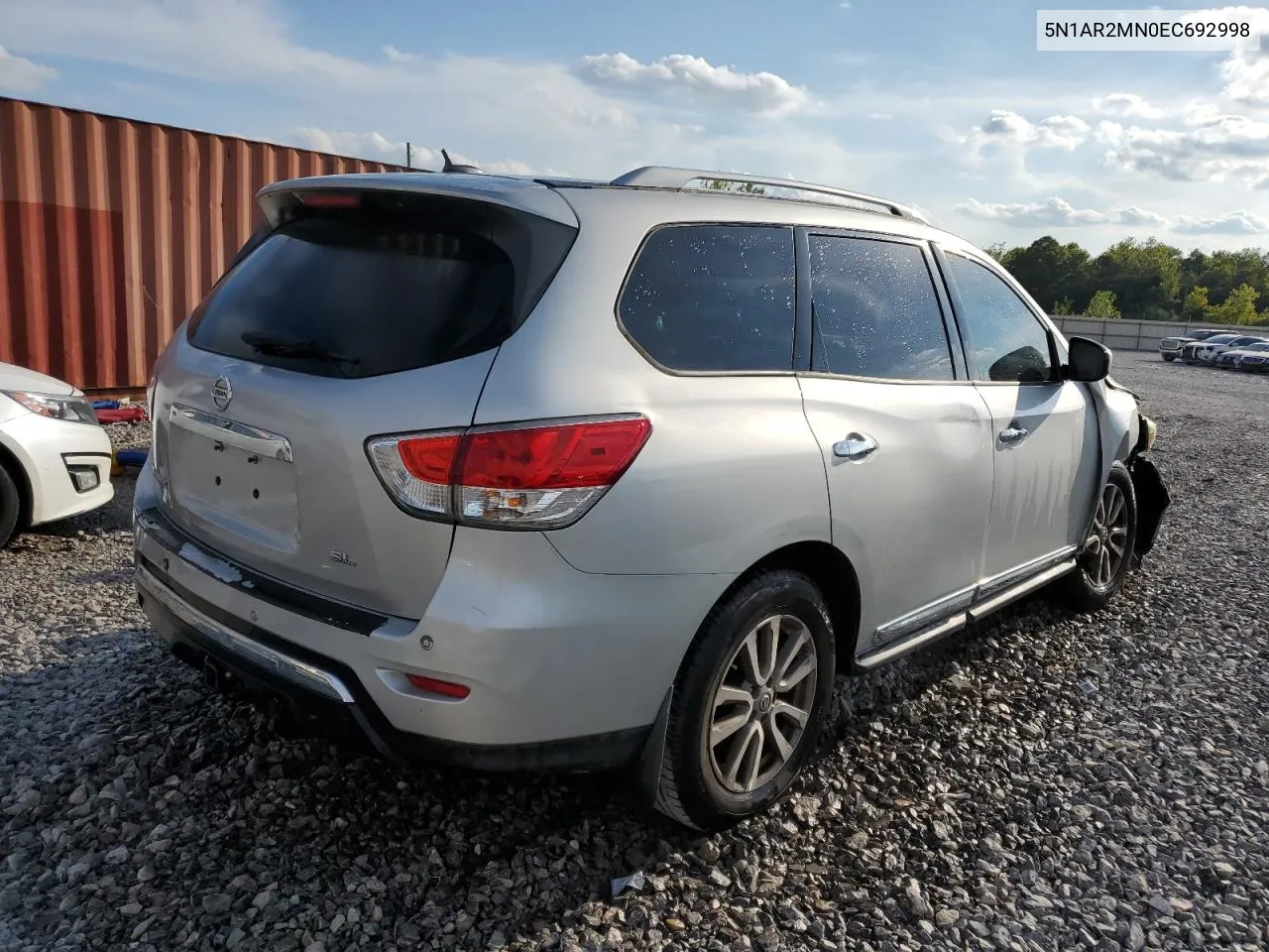 2014 Nissan Pathfinder S VIN: 5N1AR2MN0EC692998 Lot: 69953224