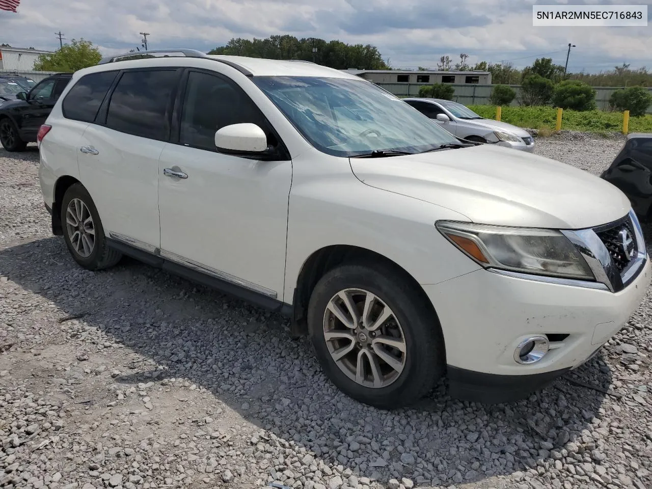 2014 Nissan Pathfinder S VIN: 5N1AR2MN5EC716843 Lot: 70013904