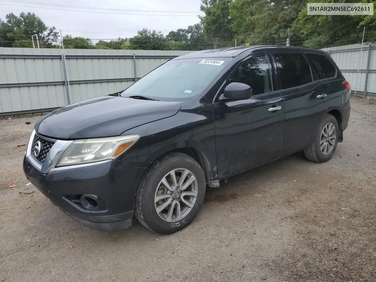 2014 Nissan Pathfinder S VIN: 5N1AR2MN5EC692611 Lot: 70324984