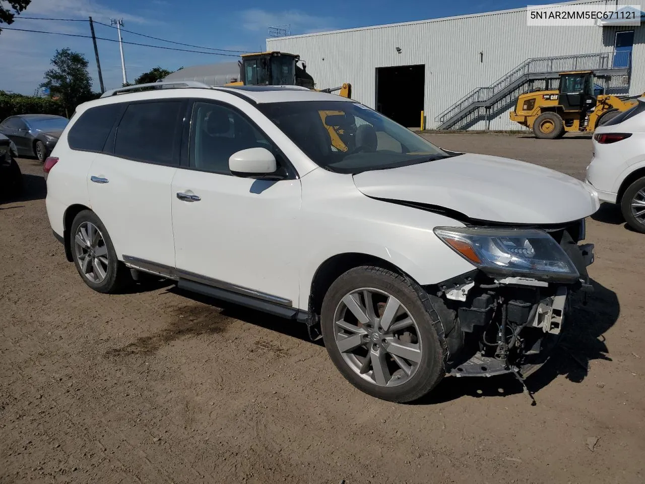 2014 Nissan Pathfinder S VIN: 5N1AR2MM5EC671121 Lot: 70442034