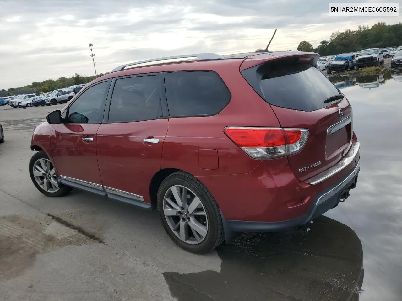 2014 Nissan Pathfinder S VIN: 5N1AR2MM0EC605592 Lot: 70473374