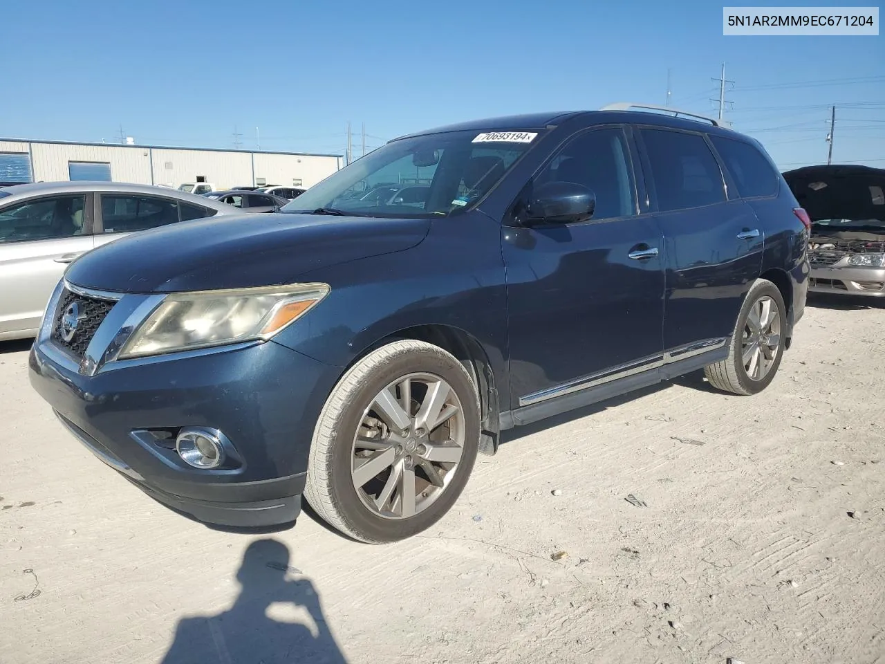 2014 Nissan Pathfinder S VIN: 5N1AR2MM9EC671204 Lot: 70693194