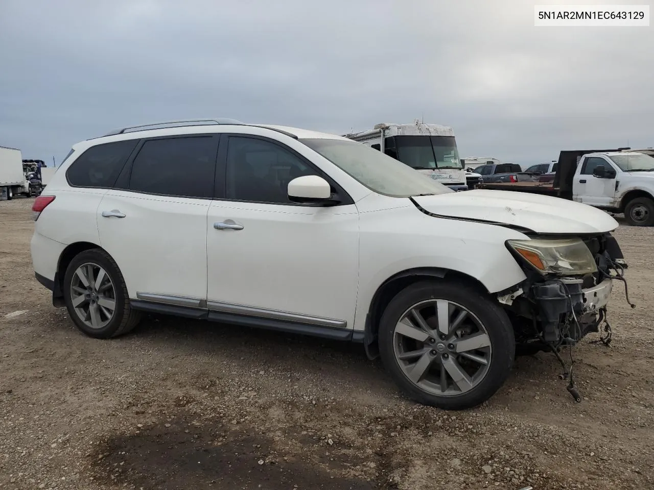 2014 Nissan Pathfinder S VIN: 5N1AR2MN1EC643129 Lot: 70760064