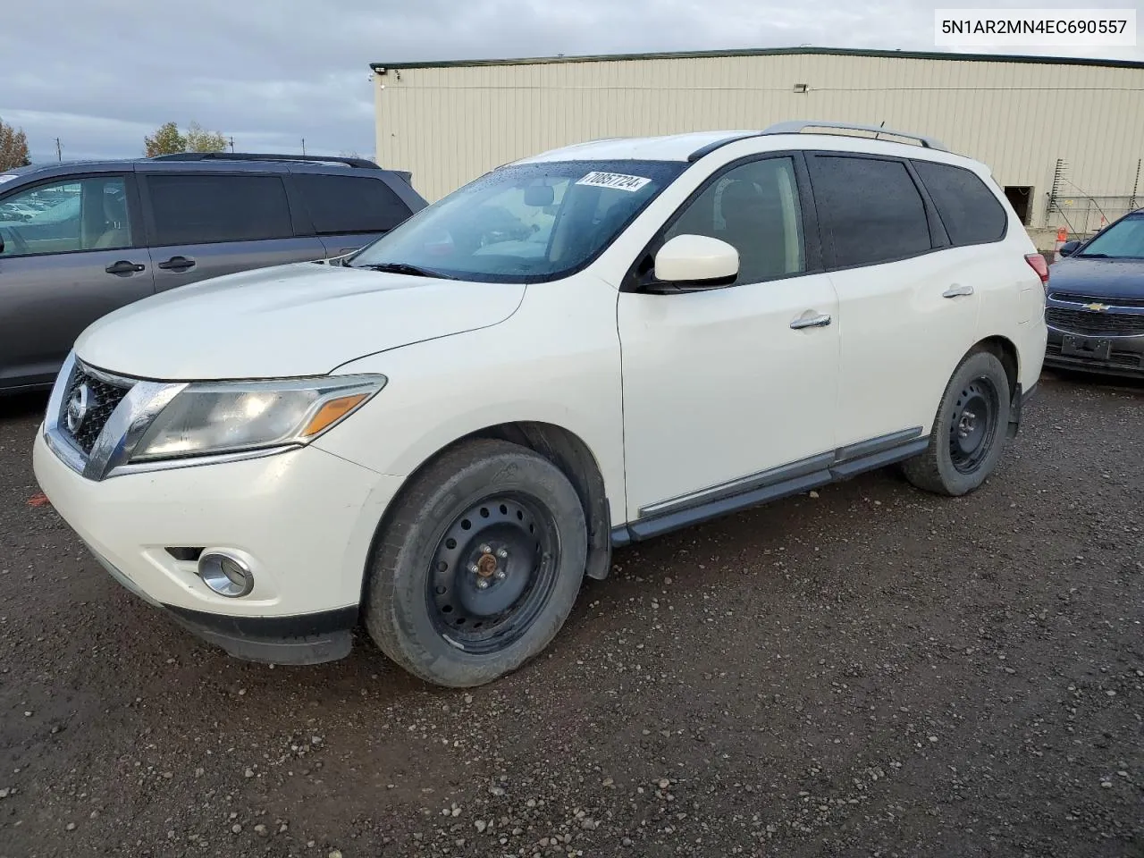 2014 Nissan Pathfinder S VIN: 5N1AR2MN4EC690557 Lot: 70857724