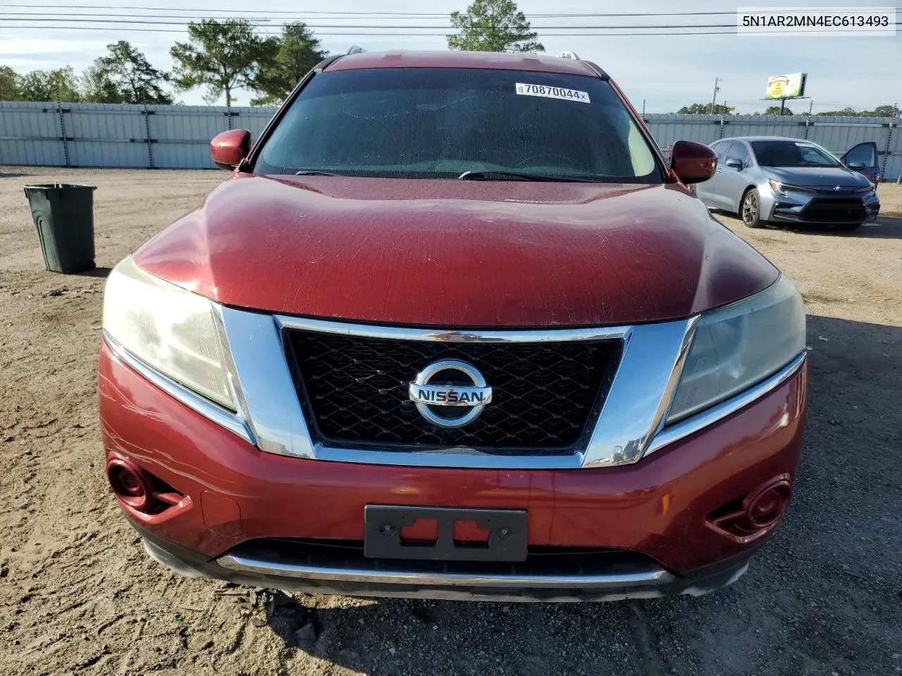 2014 Nissan Pathfinder S VIN: 5N1AR2MN4EC613493 Lot: 70870044