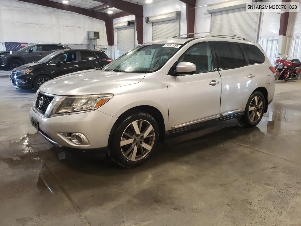 2014 Nissan Pathfinder S VIN: 5N1AR2MM2EC701823 Lot: 71031484