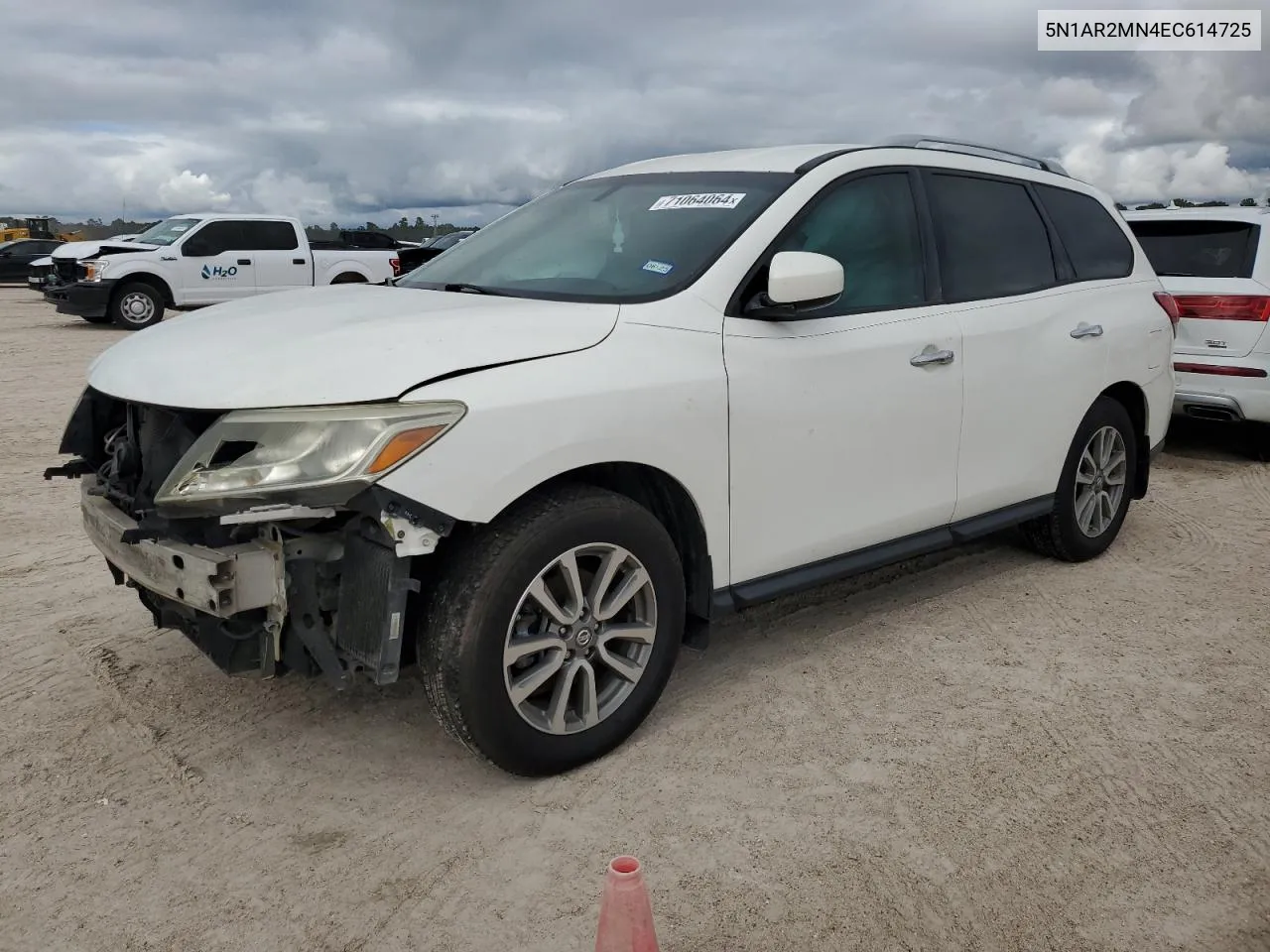 2014 Nissan Pathfinder S VIN: 5N1AR2MN4EC614725 Lot: 71064064