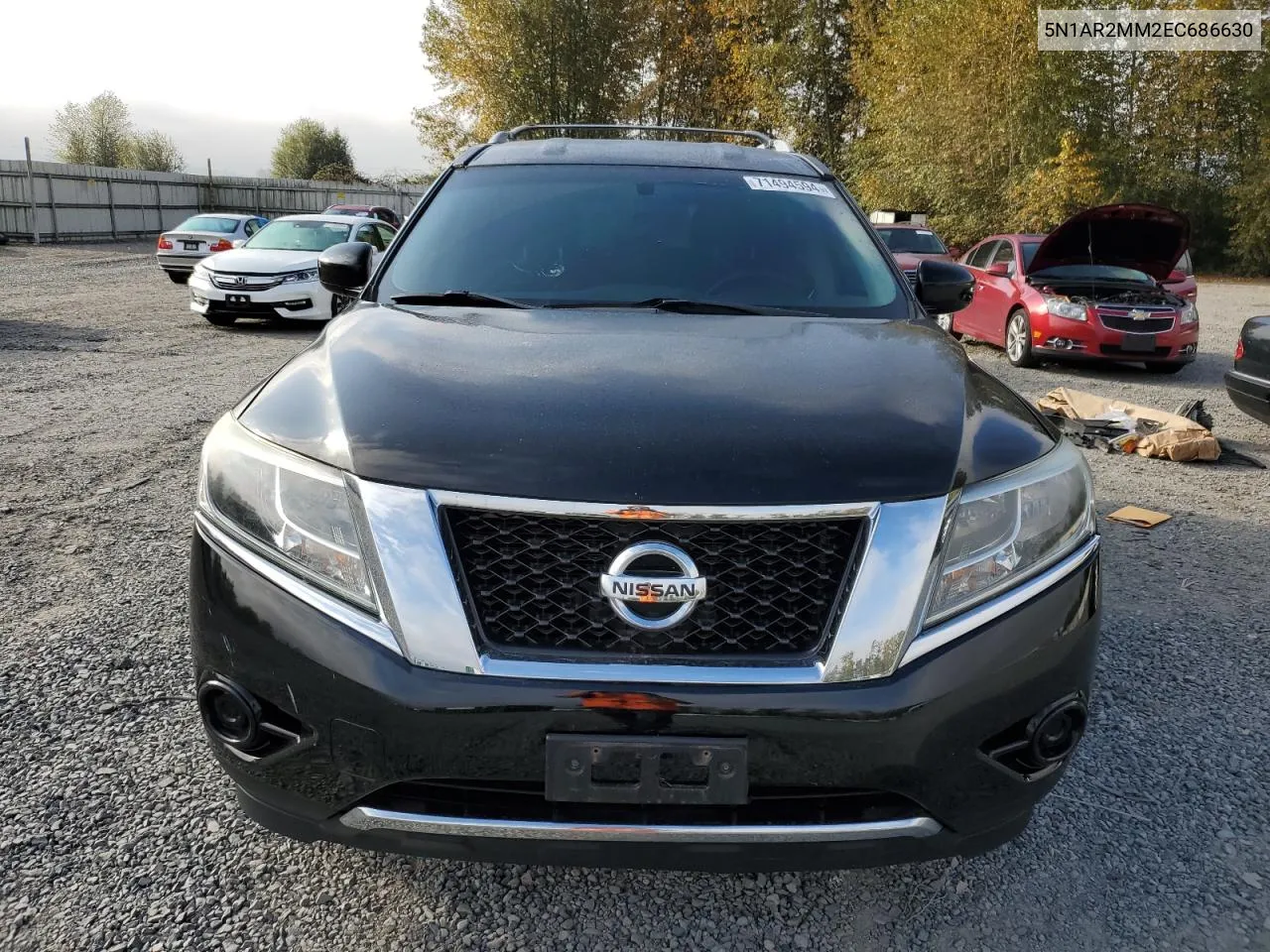 2014 Nissan Pathfinder S VIN: 5N1AR2MM2EC686630 Lot: 71494594