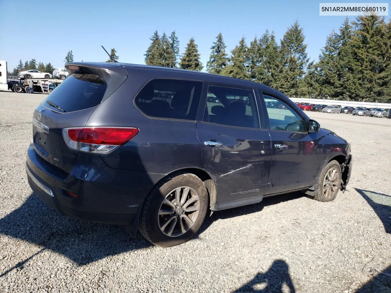 2014 Nissan Pathfinder S VIN: 5N1AR2MM8EC680119 Lot: 71678344