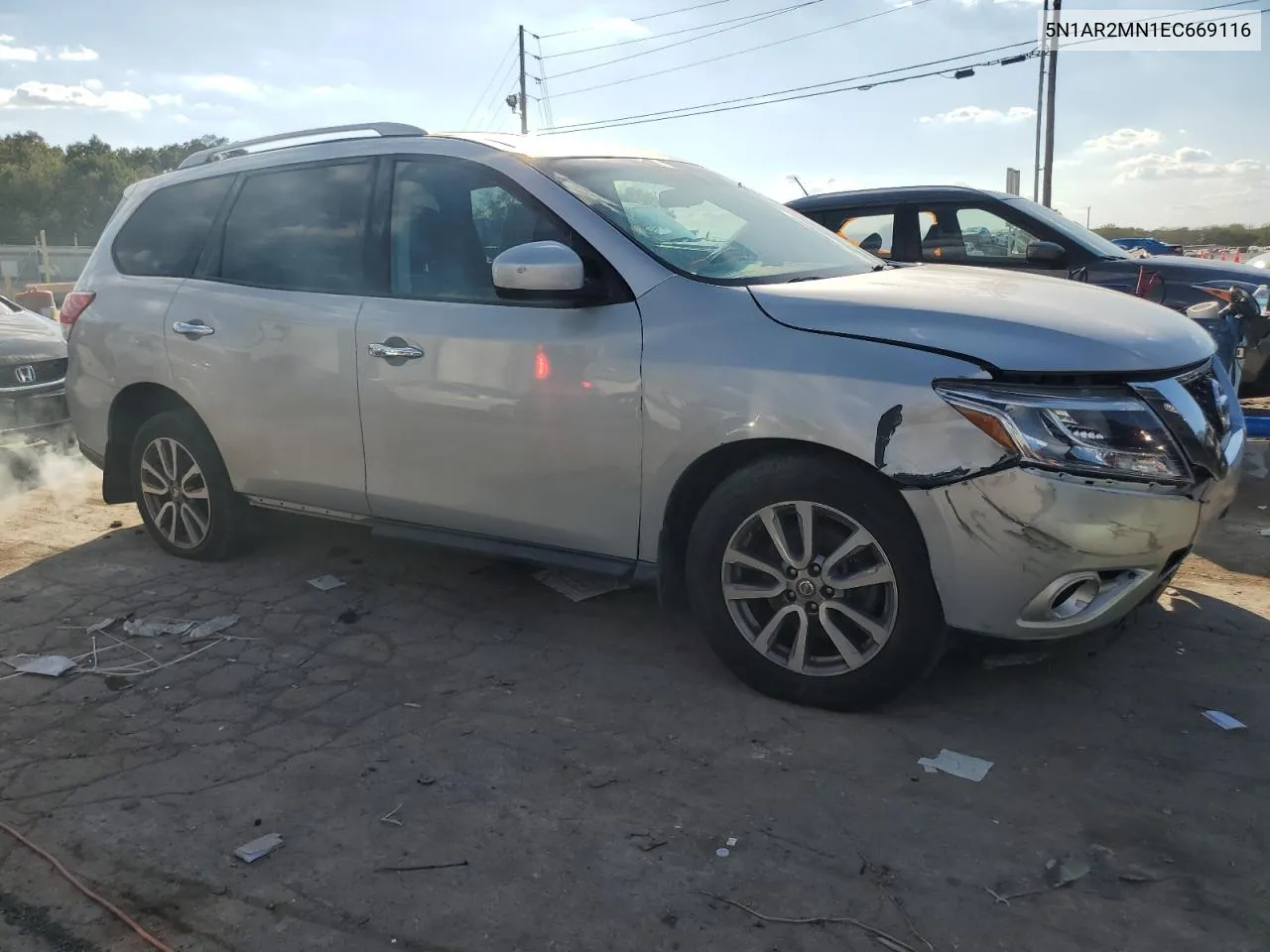 2014 Nissan Pathfinder S VIN: 5N1AR2MN1EC669116 Lot: 72441144