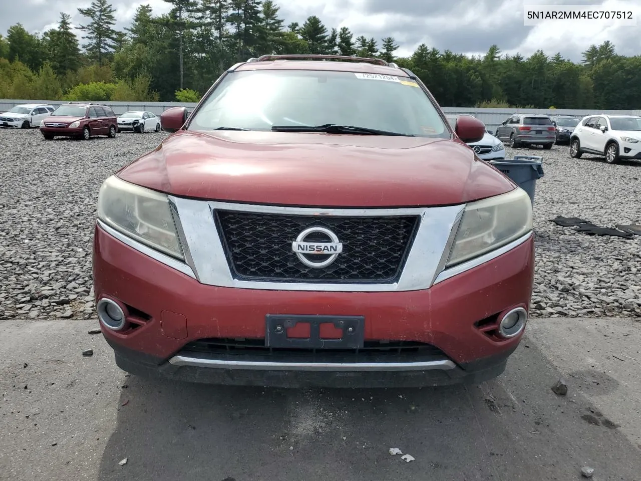 2014 Nissan Pathfinder S VIN: 5N1AR2MM4EC707512 Lot: 72521254