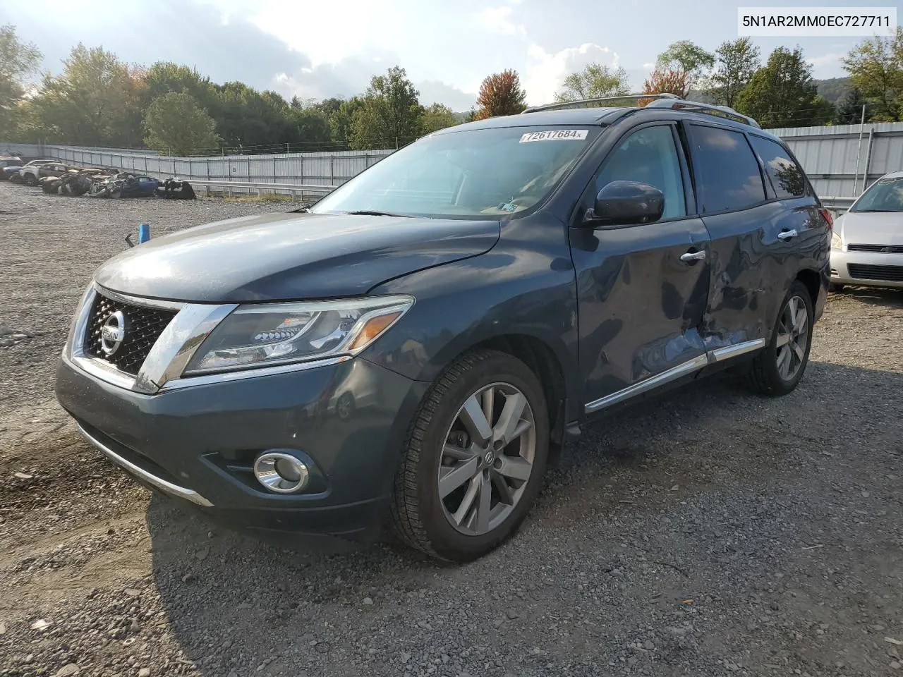 2014 Nissan Pathfinder S VIN: 5N1AR2MM0EC727711 Lot: 72617684