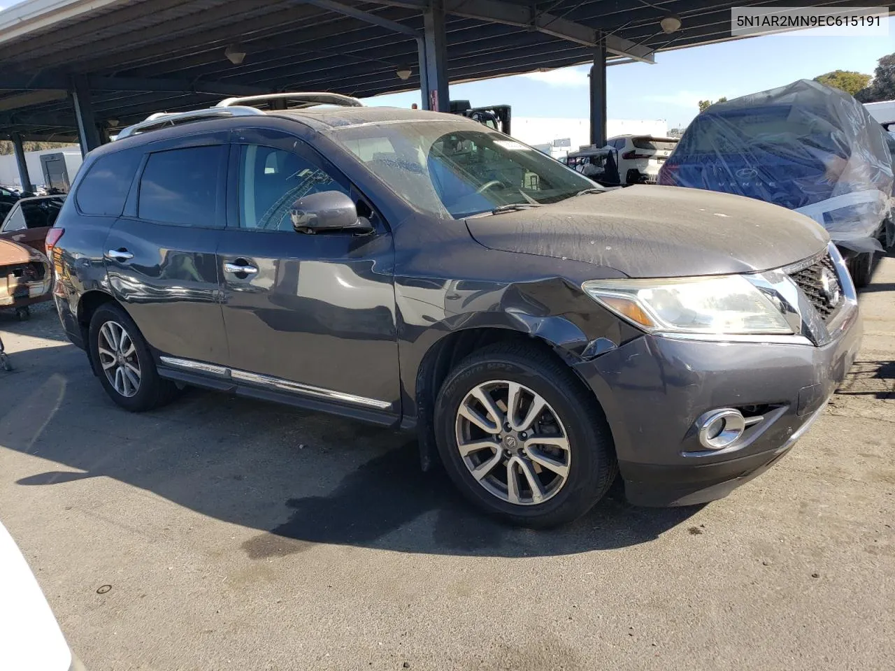 2014 Nissan Pathfinder S VIN: 5N1AR2MN9EC615191 Lot: 72650004