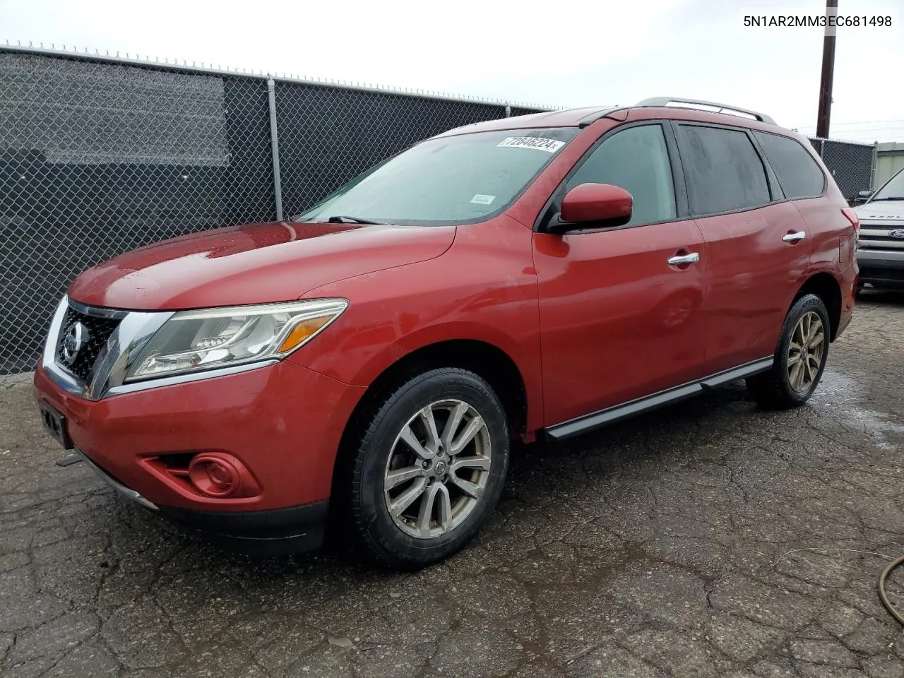 2014 Nissan Pathfinder S VIN: 5N1AR2MM3EC681498 Lot: 72846224