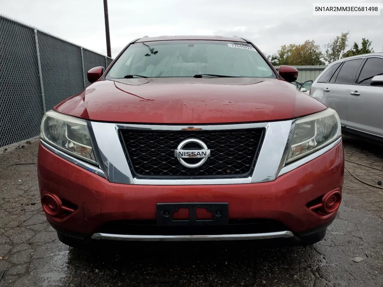 2014 Nissan Pathfinder S VIN: 5N1AR2MM3EC681498 Lot: 72846224