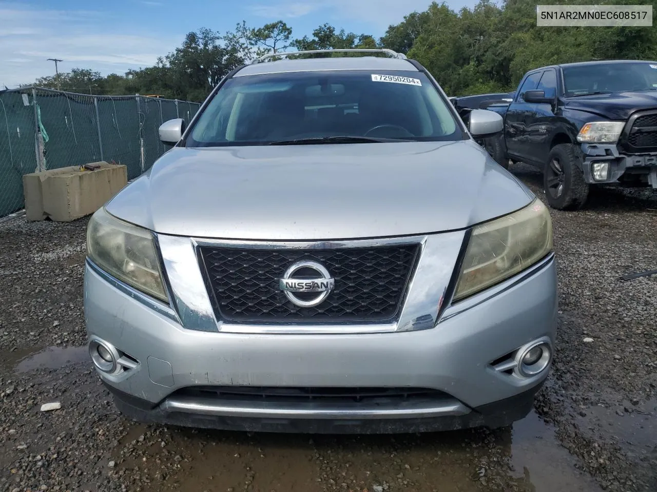 2014 Nissan Pathfinder S VIN: 5N1AR2MN0EC608517 Lot: 72950204