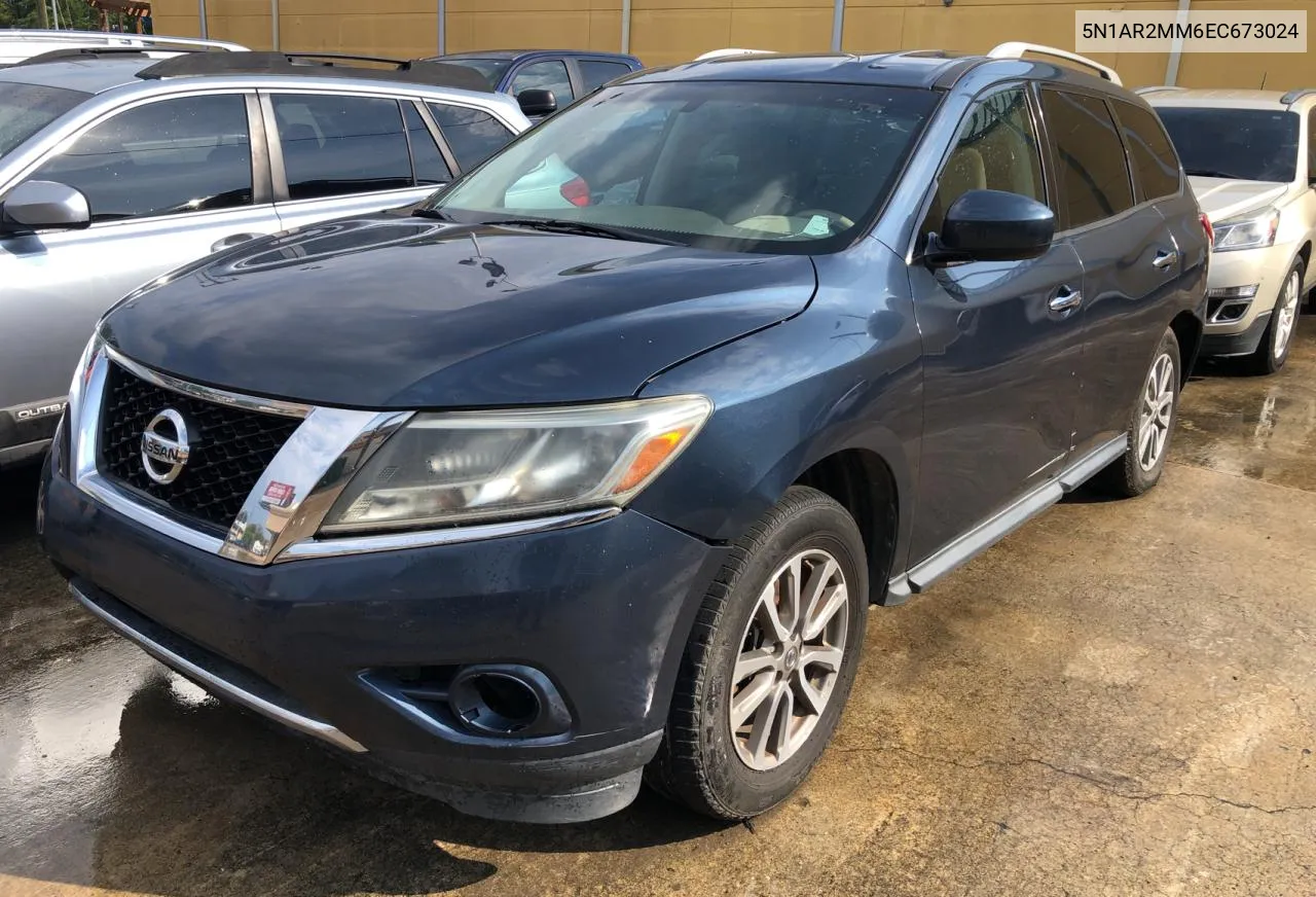 2014 Nissan Pathfinder S VIN: 5N1AR2MM6EC673024 Lot: 73026884