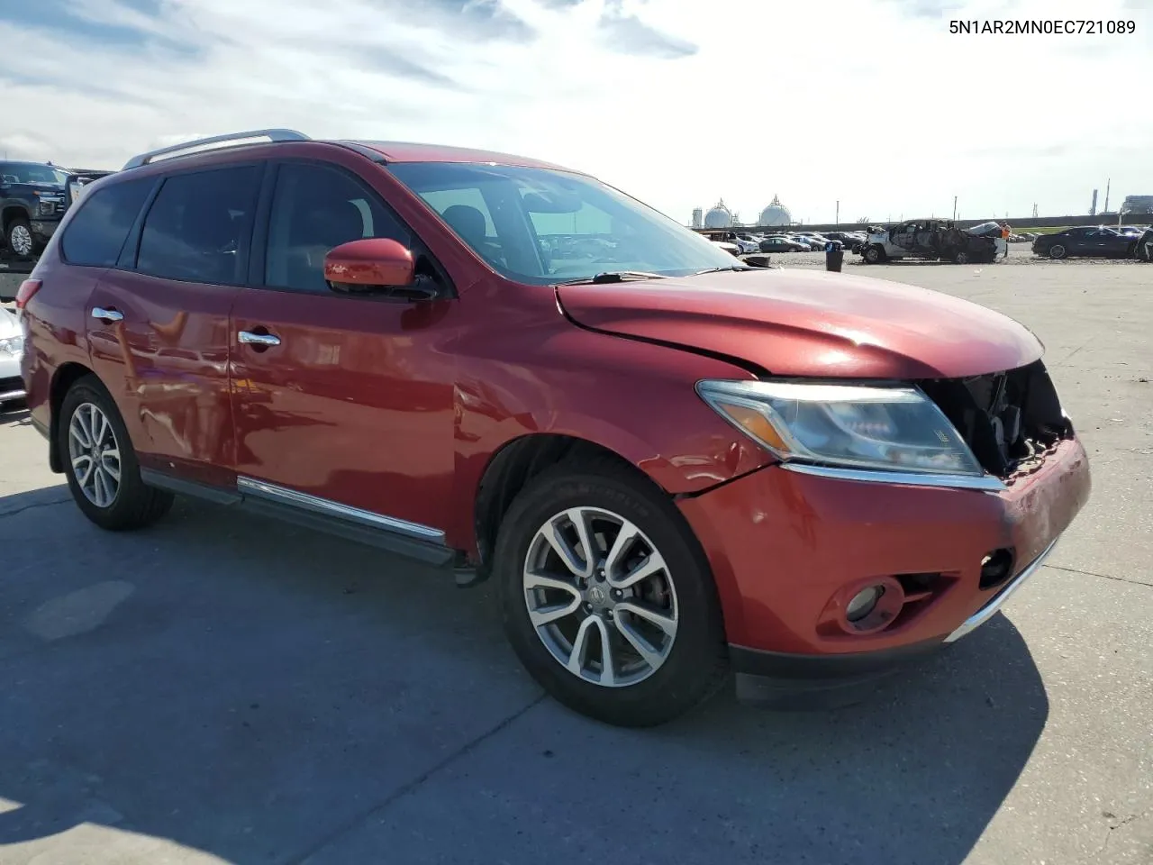 2014 Nissan Pathfinder S VIN: 5N1AR2MN0EC721089 Lot: 73111264