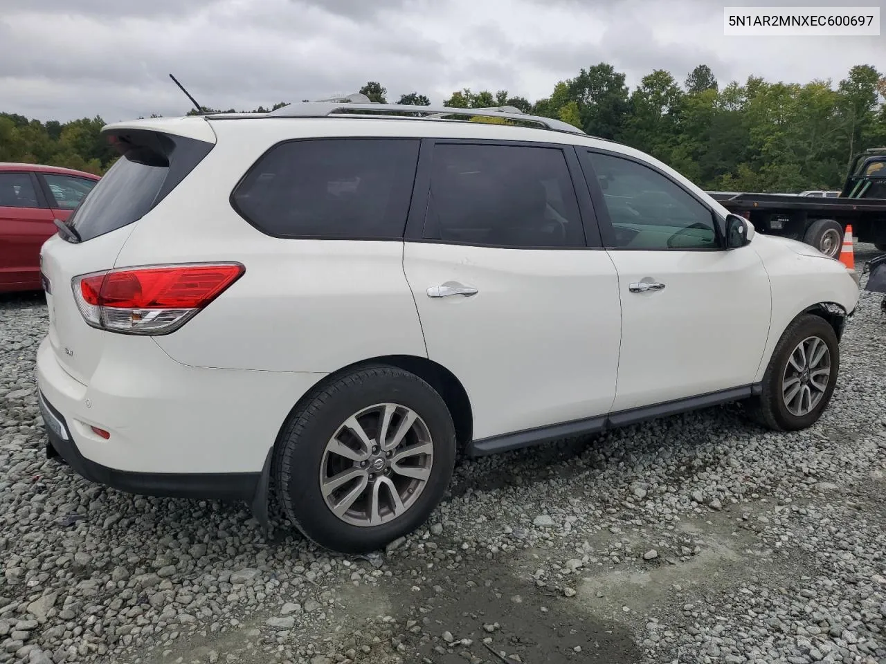 2014 Nissan Pathfinder S VIN: 5N1AR2MNXEC600697 Lot: 73212974