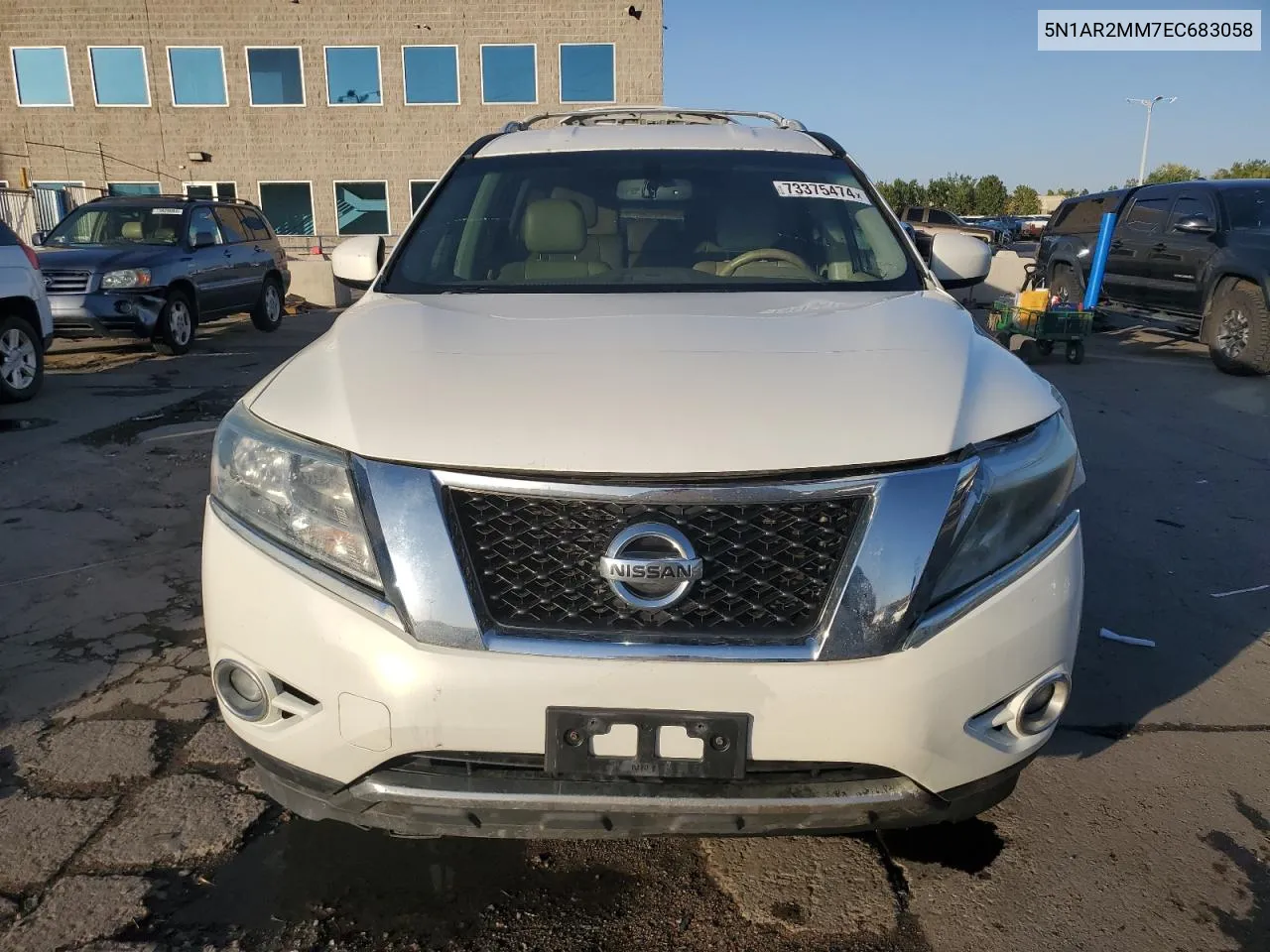 2014 Nissan Pathfinder S VIN: 5N1AR2MM7EC683058 Lot: 73375474