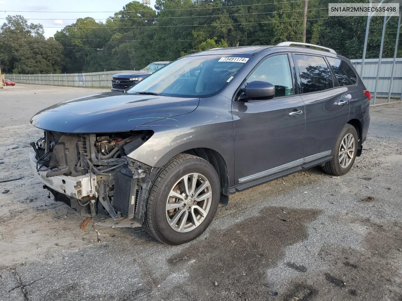 2014 Nissan Pathfinder S VIN: 5N1AR2MN3EC635498 Lot: 73491174