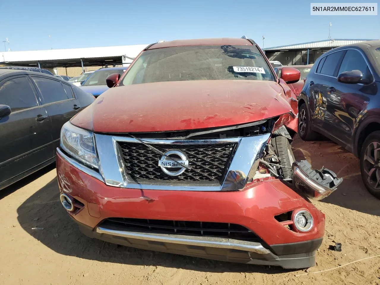 2014 Nissan Pathfinder S VIN: 5N1AR2MM0EC627611 Lot: 73518214